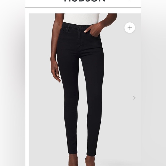 Hudson Jeans Denim - Hudson barely worn black  Barbara super skinny jeans